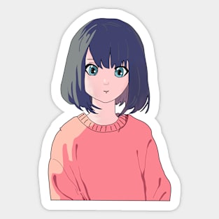 Sweater Weather Girl Sticker